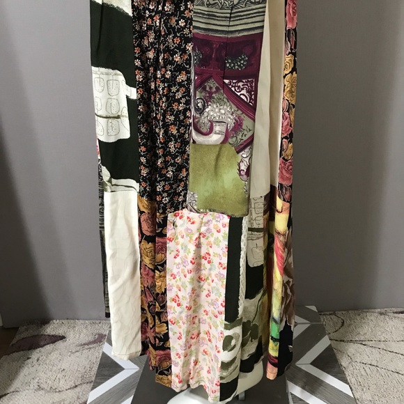 Vintage LBW Allover Patchwork Floral Artsy Maxi Tunic Dress Sz-4X - Picture 8 of 12
